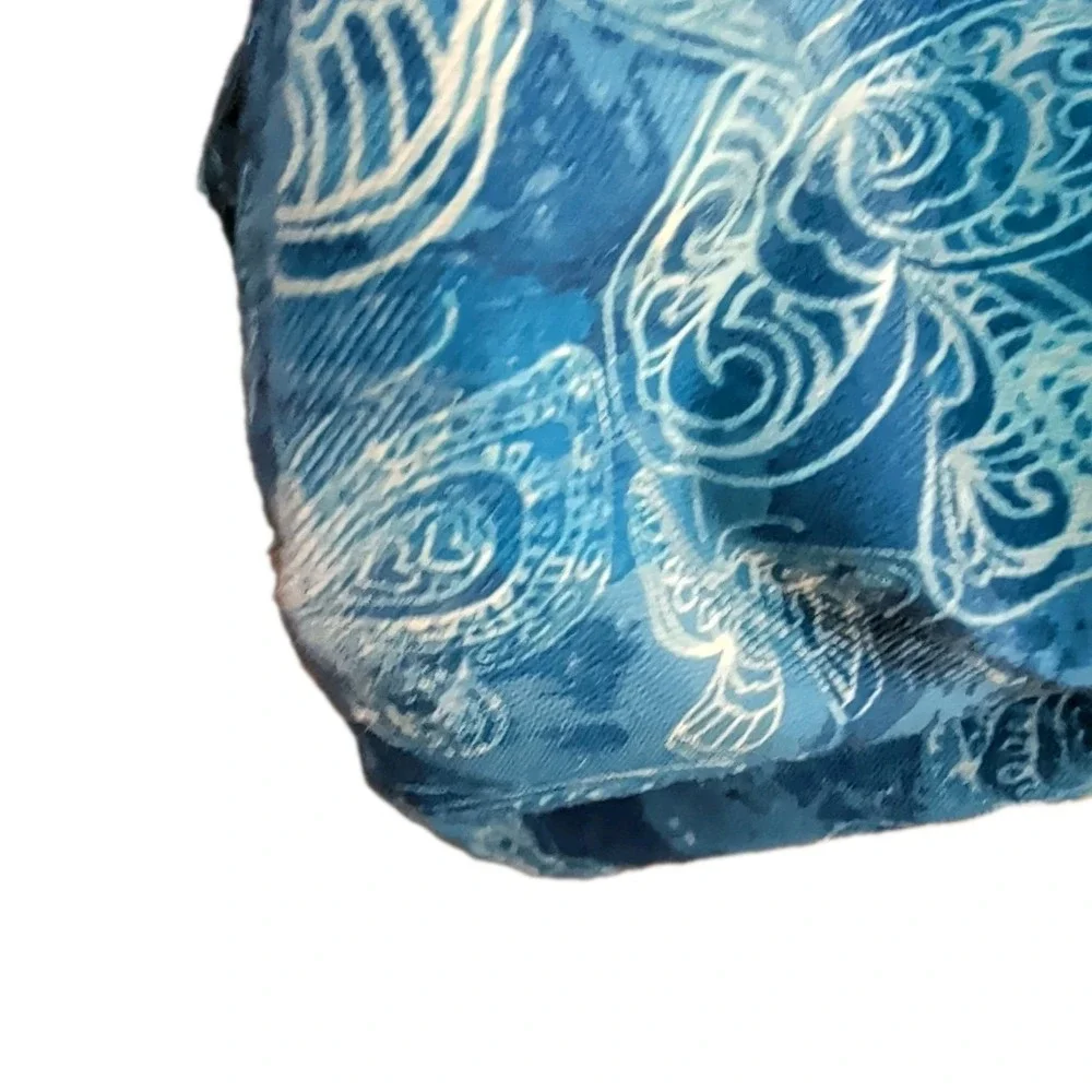 LL Bean Backpack Blue Butterflies Tons of Pockets Adjust Straps All Zippers Work